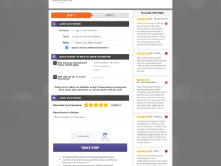 Custom Review Page where your MSP clients can quickly share feedback — the first step in capturing more 5-star reviews.